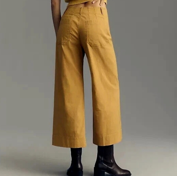 Anthropologie-Maeve Linen Blended Wide-Leg Pants - Picture 6 of 6